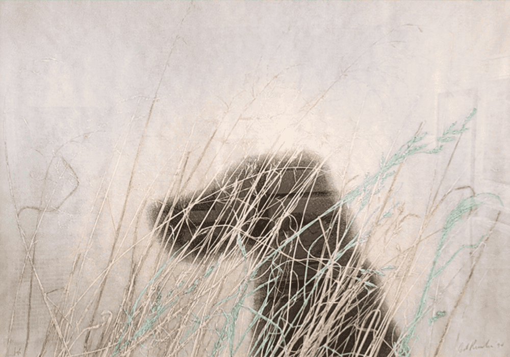 Ed Ruscha, ‘Dog’, 1995, Print, Relief print in colors, on handmade paper, Mixographia, Numbered, Dated