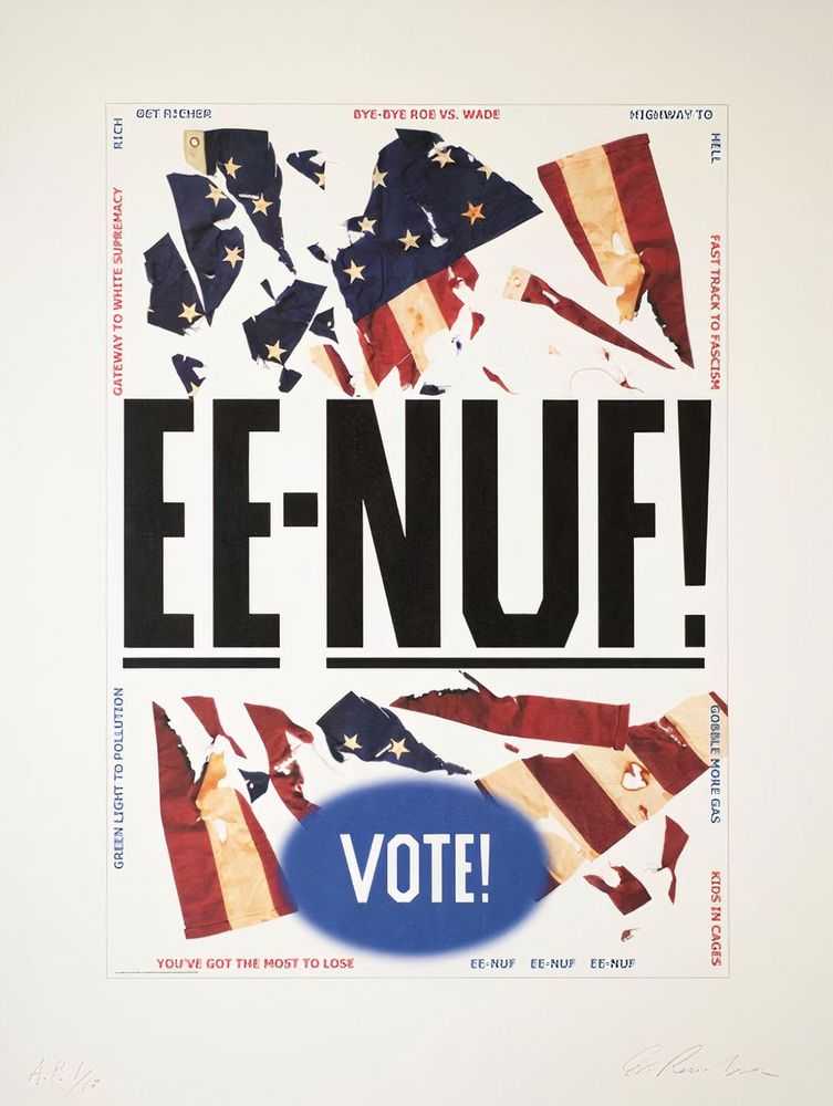 Ed Ruscha, ‘EE NUF!’, 22-07-2020, Print, Offset print, Gagosian, Numbered