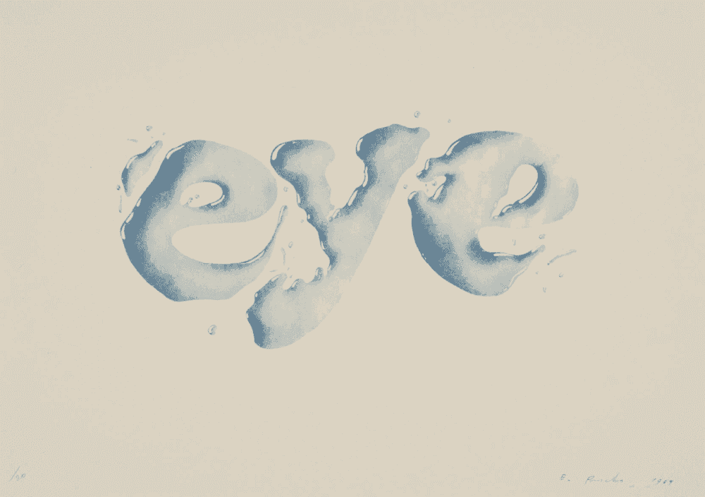 Ed Ruscha, ‘Eye’, 1969, Print, Lithograph in colors on Arches, null, Numbered, Dated