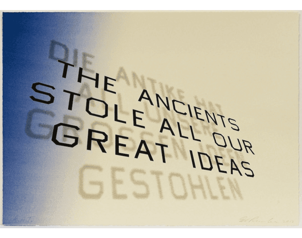 Ed Ruscha, ‘Mark Twain Quote’, 2012, Print, Colour lithograph, Hamilton Press Gallery, Numbered, Dated