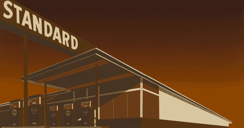 Ed Ruscha, ‘Mocha Standard’, 1969, Print, Screenprint, Self Published, Numbered, Dated
