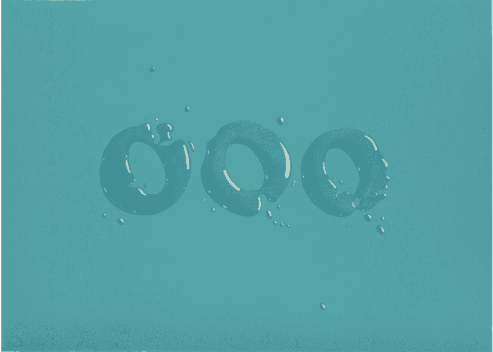 Ed Ruscha, ‘OOO’, 1970, Print, Lithograph in colors on Arches paper, null,
