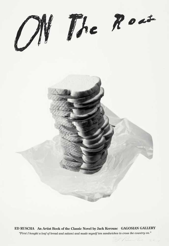 Ed Ruscha, ‘On The Road (Sandwich)’, 2010, Print, Letterpress on paper with photograph, Gagosian, Dated
