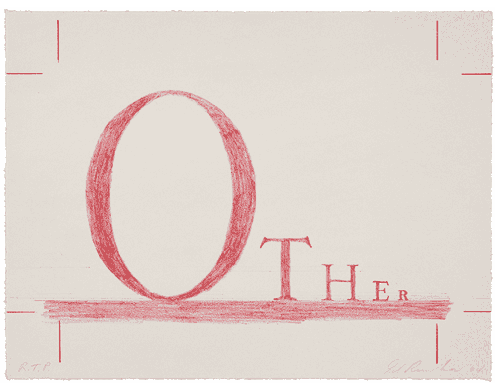 Ed Ruscha, ‘Other’, 2004, Print, 1-colour lithograph, Gemini G.E.L., Numbered, Dated