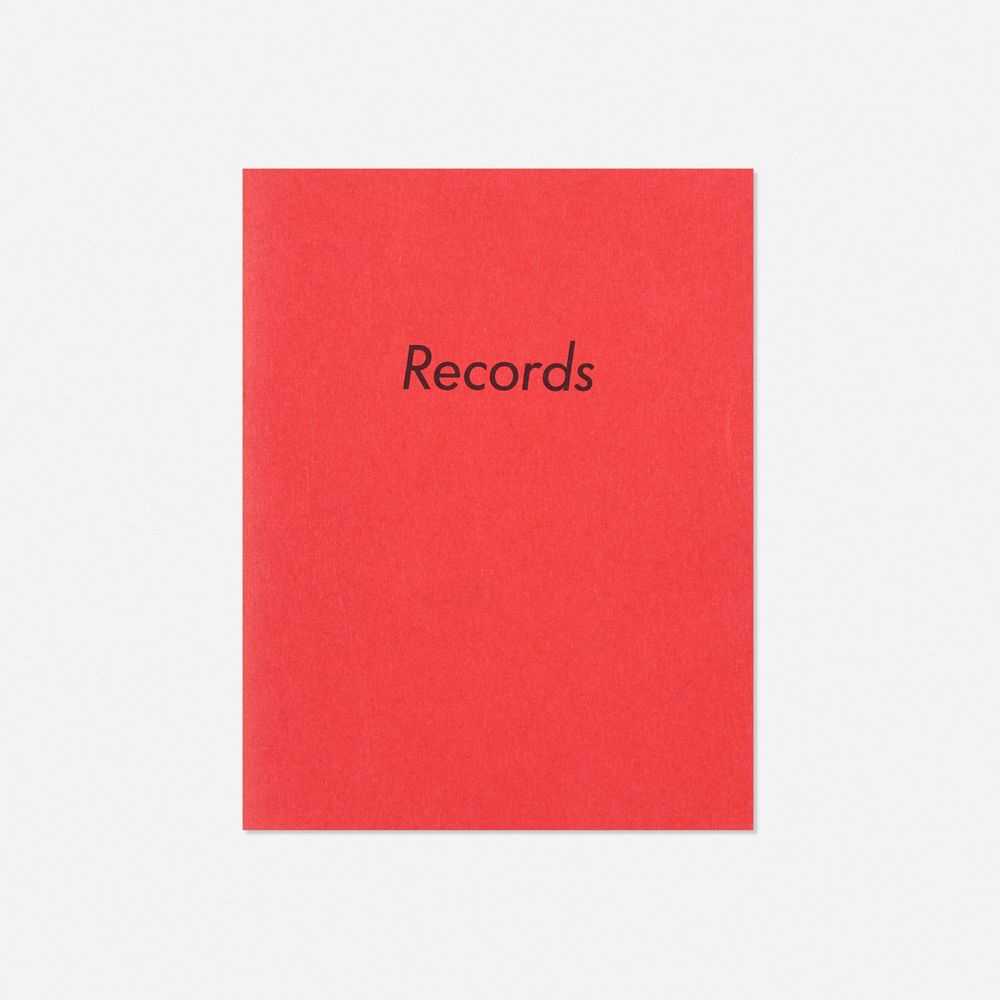 Ed Ruscha, ‘Records’, 1971, Book, Softcover with 60 illustrations of 30 LP records and their jackets selected randomly from Ruscha's collection. Book comes with a red wrapper., Heavy Industry Publications, 