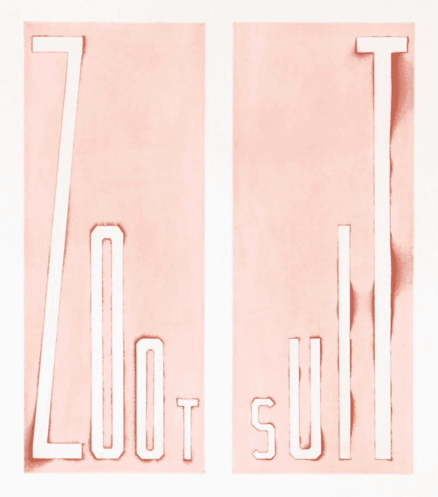 Ed Ruscha, ‘Zoot Suit’, 07-04-2015, Print, Flat bite etching, Crown Point Press, Numbered, Dated