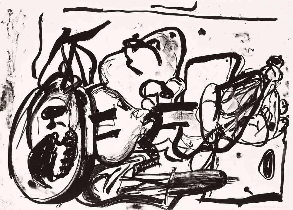 Eddie Martinez, ‘No Title 4’, 11-03-2015, Print, Original Lithograph printed on 300gsm Velin d’Arches paper, Edition Copenhagen, Numbered, Dated