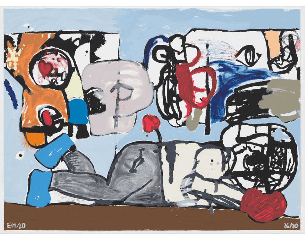 Eddie Martinez, ‘Sleeper’, 10-09-2020, Print, 74 colour screenprint on Coventry Rag 320g, Ross + Kramer Gallery, Numbered, Dated