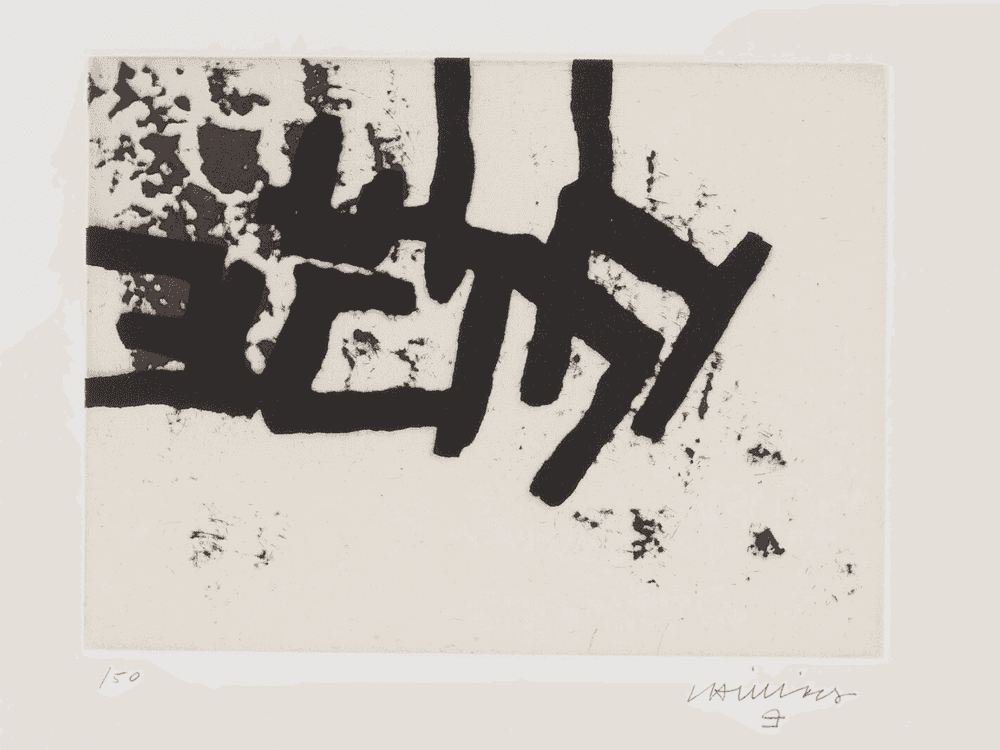 Eduardo Chillida, ‘Continuation II’, 1966, Print, Etching on Rives BFK with China paper, null, Numbered