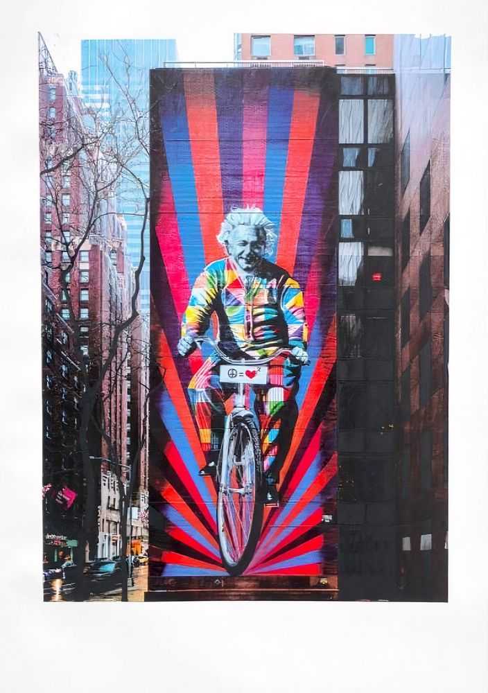 Eduardo Kobra, ‘Genial é Andar De Bike’, 24-12-2018, Print, Screenprint on Super White, 340 gsm, Italian paper, Self-released, Numbered