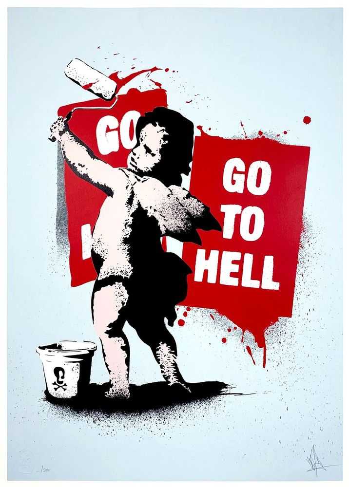 Eelus, ‘Cheeky Cherub’, 11-07-2008, Print, Screenprint, Self-released, Numbered
