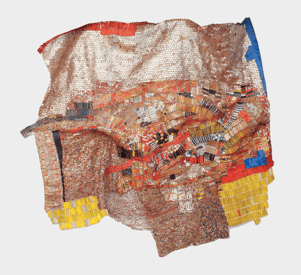 El Anatsui, ‘Diaspora’, 2012, Print, Archival dyes printed on cotton cloth,  hand stitched., Parkett Publishers, Numbered