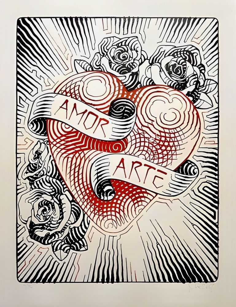 El Mac, ‘Amor Y Arte’, 02-03-2017, Print, Screen Print, Cinético Productions, Numbered