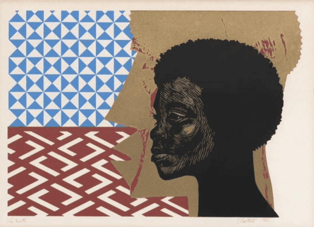 Elizabeth Catlett, ‘Roots’, 1981, Print, Color screenprint, null, Numbered, Dated