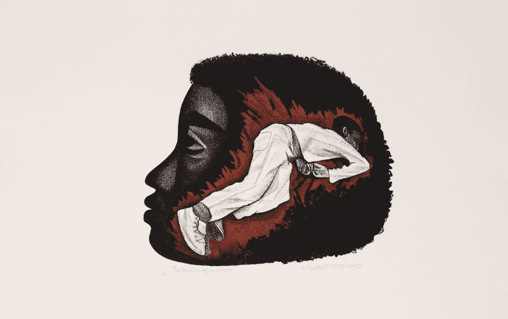 Elizabeth Catlett, ‘The Torture of Mothers’, 2003, Print, Lithograph, null, Numbered, Dated