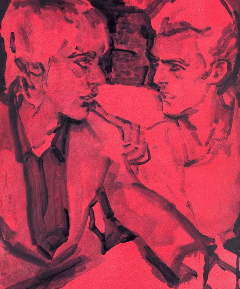 Elizabeth Peyton, ‘Berlin (Iggy and David)’, 2018, Print, Lithograph, Two Palms, Numbered