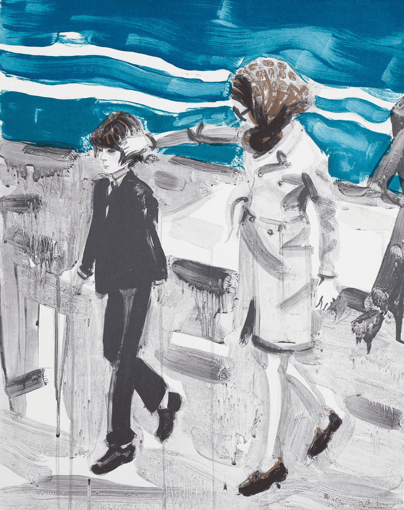 Elizabeth Peyton, ‘John and Jackie’, 2000, Print, Lithograph in colors, on wove paper, the full sheet, Public Art Fund, Numbered