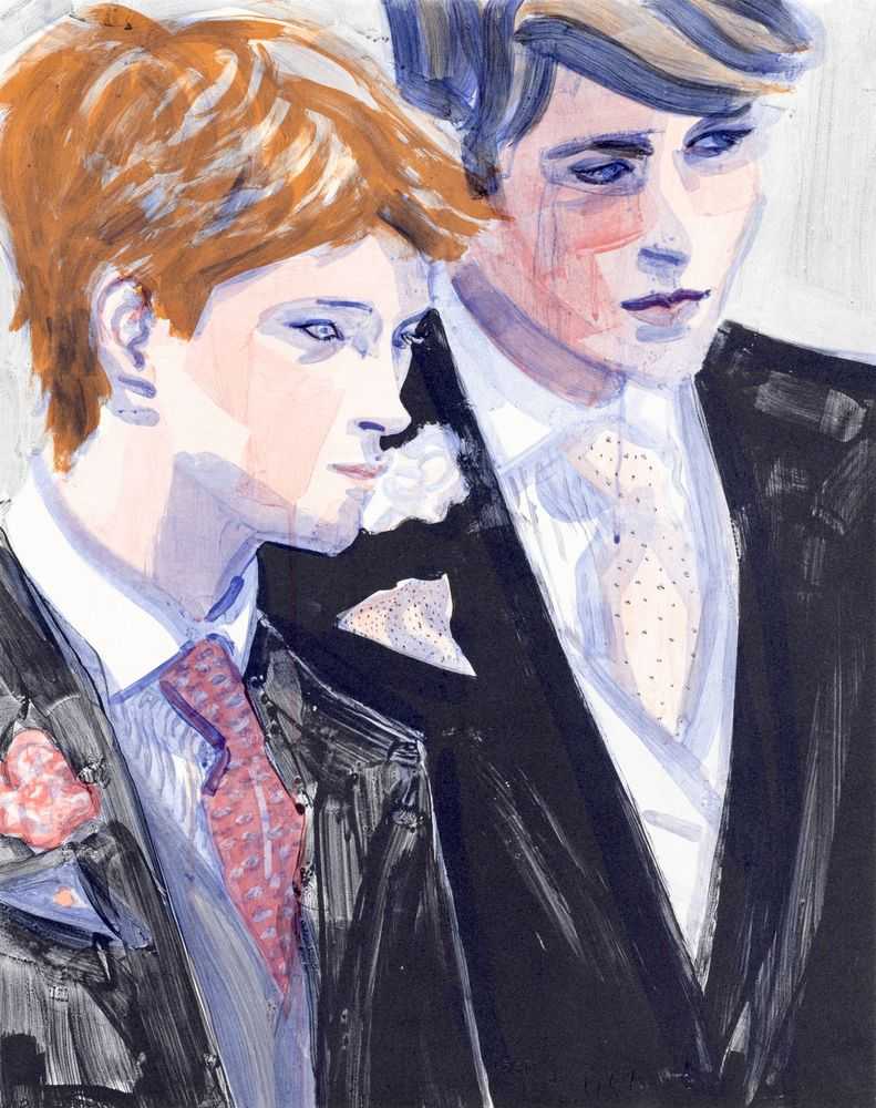 Elizabeth Peyton, ‘Prince Harry and Prince William’, 2000, Print, Lithograph, Public Art Fund, Numbered