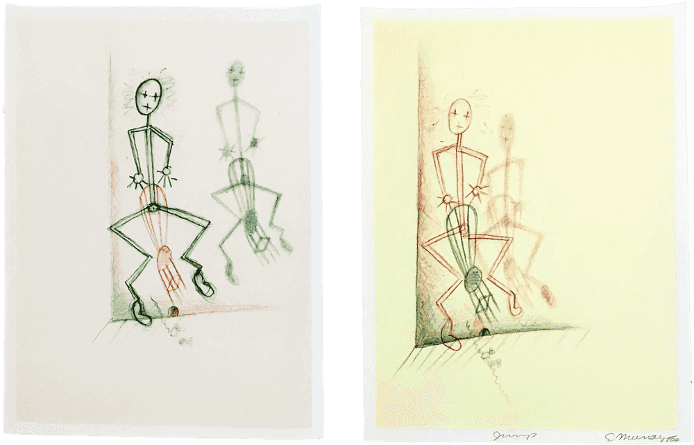 Elizabeth Murray, ‘Jump’, 1993, Print, 2-panel/6-color lithograph, null, 