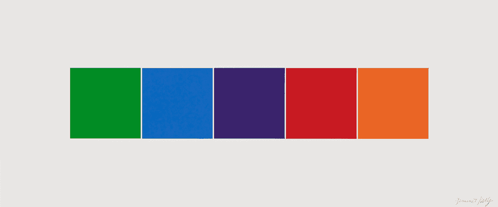 Ellsworth Kelly, ‘Color Squares II’, 2012, Print, 5-color lithograph, Gemini G.E.L., Numbered