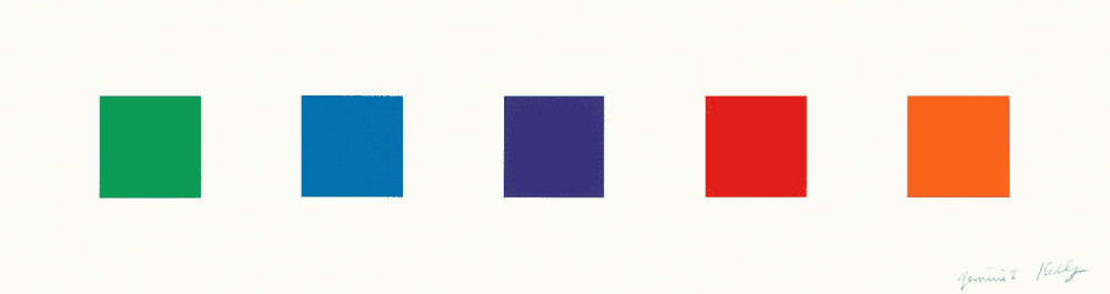 Ellsworth Kelly, ‘Color Squares I’, 2011, Print, Lithograph on Rives BFK paper, null, Numbered