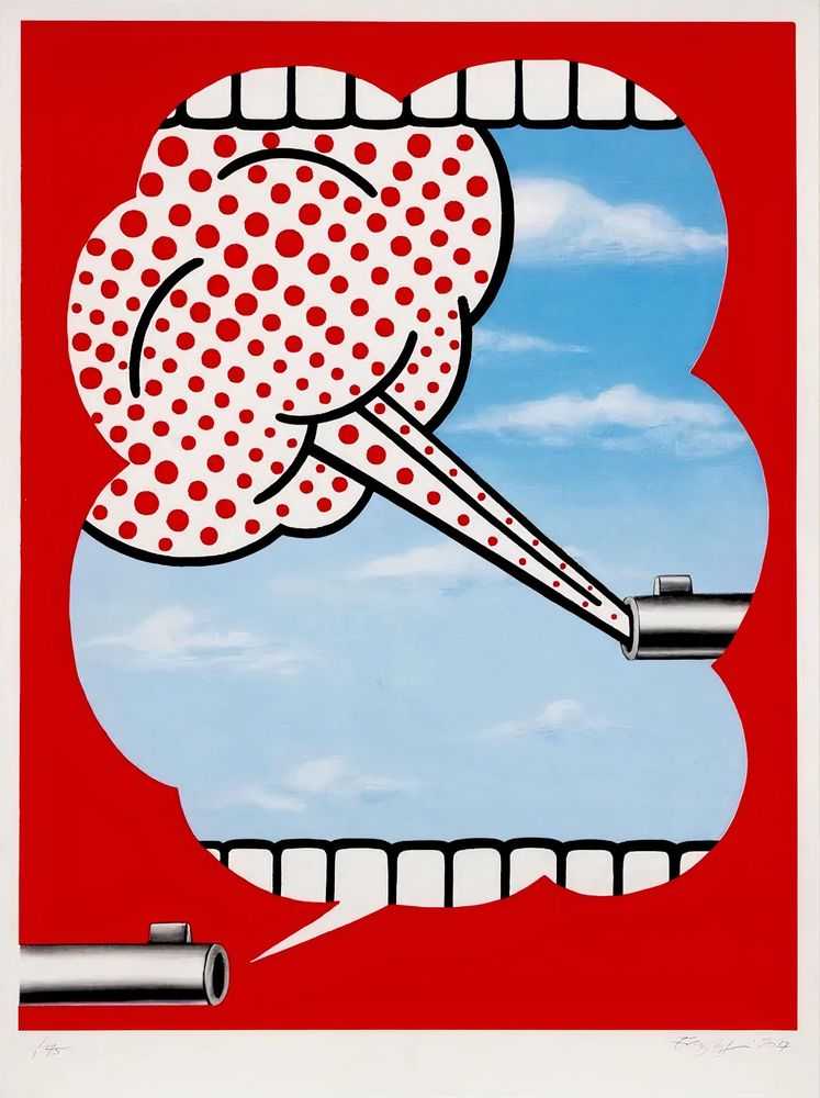 Emily Mae Smith, ‘Chekhov's Gun’, 22-05-2017, Print, Three-color screenprint on Coventry rag paper, ACRIA, Numbered, Dated