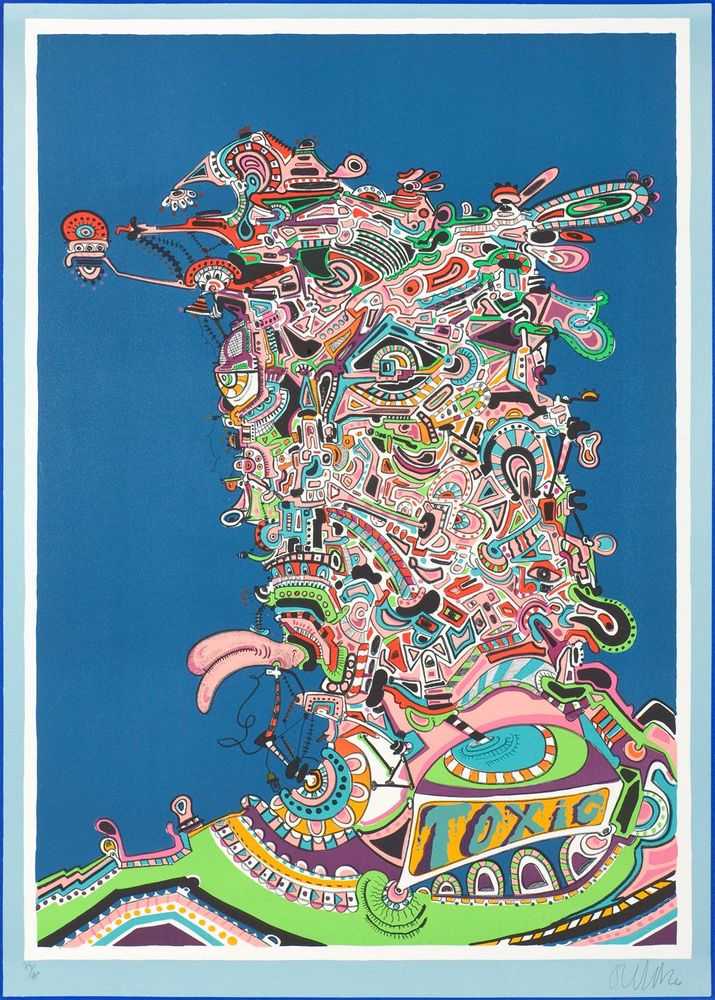 Erik Parker, ‘Toxic’, 27-06-2019, Print, Lithograph on 250g Velin d'Arches paper, Edition Copenhagen, Numbered