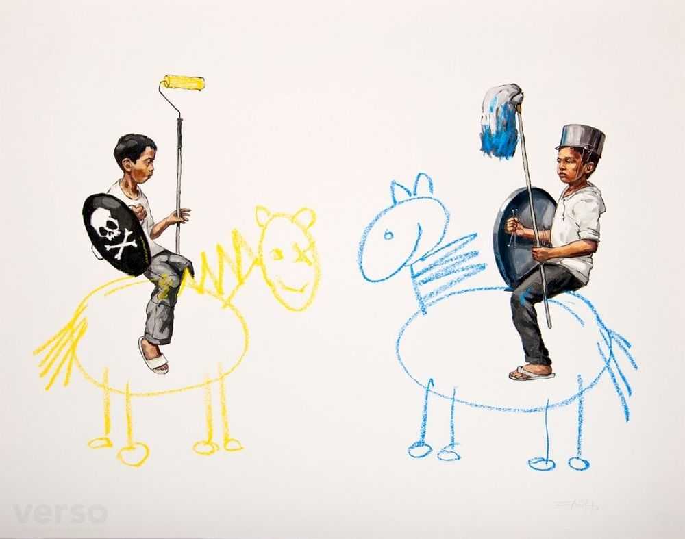 Ernest Zacharevic, ‘Style Wars’, 03-04-2014, Print, Archival Pigment Print on Hahnemühle Photo Rag 308gsm, Graffiti Prints, Numbered, Handfinished
