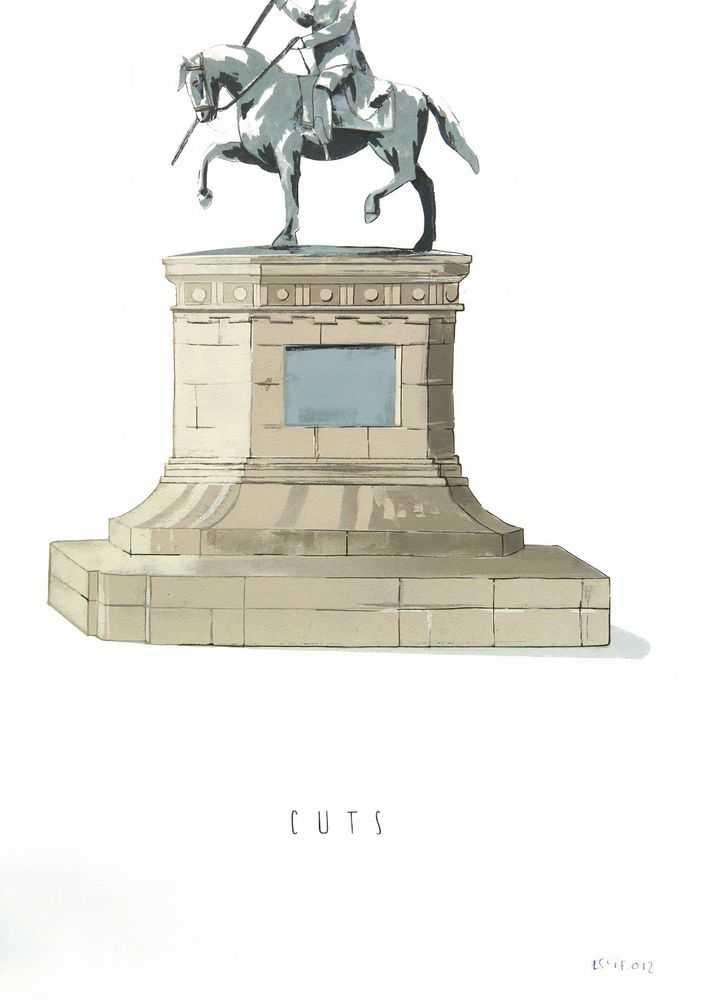 Escif, ‘Cuts’, 04-07-2013, Print, Nine colour hand pulled silkscreen on Somerset velvet white 300gsm paper, Pictures On Walls, Numbered