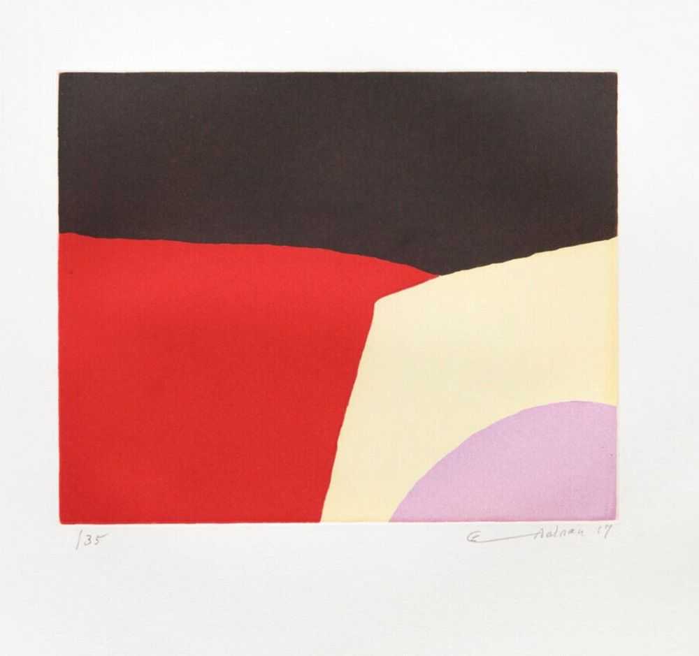 Etel Adnan, ‘Black Forest’, 2017, Print, Etching on Arches paper, null, Numbered
