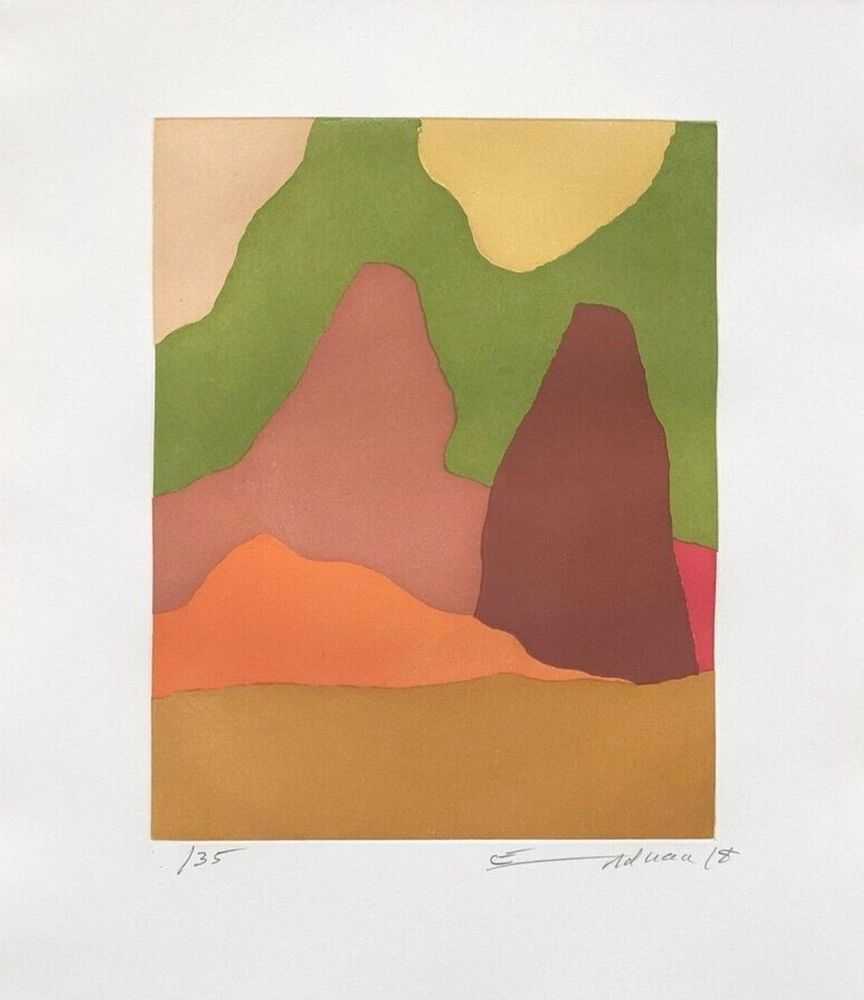 Etel Adnan, ‘Dans Le Mystere De La Nature’, 2018, Print, Etching, null, Numbered