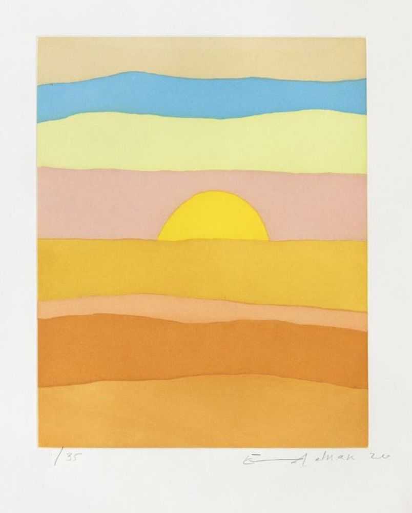 Etel Adnan, ‘En Attendant la Lumiere’, 2020, Print, Etching, null, Numbered