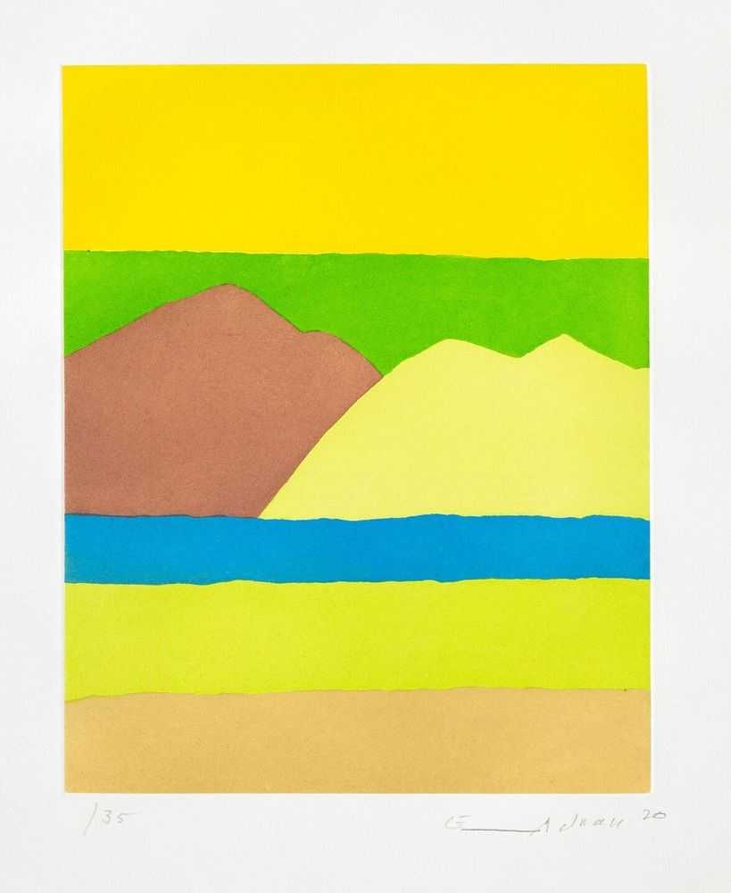 Etel Adnan, ‘En Miroir’, 2020, Print, Etching, null, Numbered