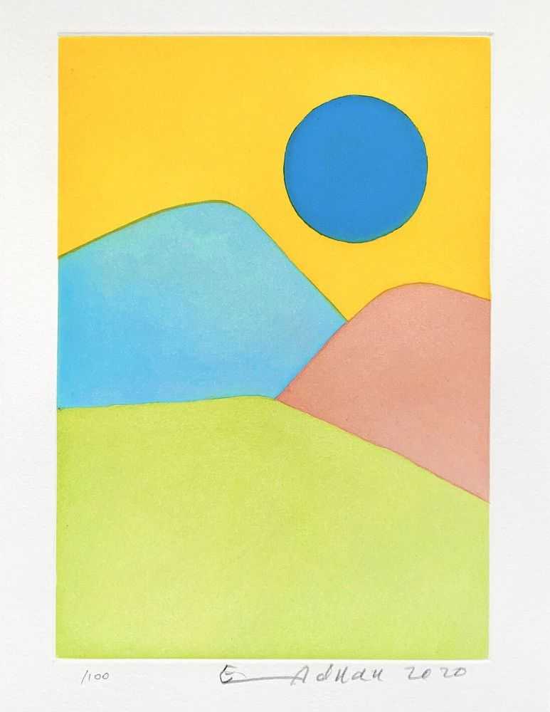 Etel Adnan, ‘L'apocalypse Arabe’, 2020, Print, Etching, null, Numbered