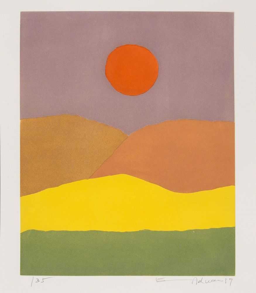 Etel Adnan, ‘Paysage De Feu’, 2017, Print, Gravure, null, Numbered