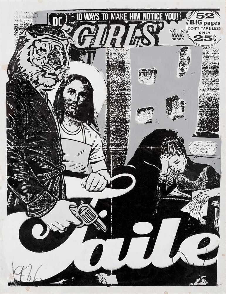 Faile, ‘10 Ways (Black & White)’, 28-01-2007, Print, Spray paint and silkscreen on Lenox 100 paper, Faile Shop, Numbered, Handfinished