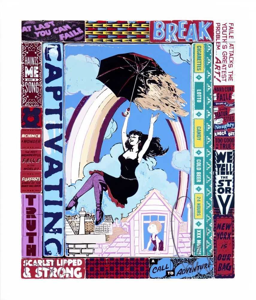 Faile, ‘A Call To Adventure’, 30-01-2013, Print, 18 layer screenprint on Coventry Rag, Paper Monster, Numbered