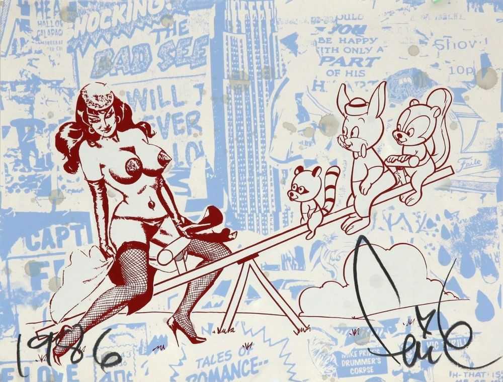 Faile, ‘Bad Seed III’, 03-07-2008, Print, Acrylic, Spraypaint & Silkscreen Ink on Lennox 100 Paper, Faile Shop, Numbered, Handfinished
