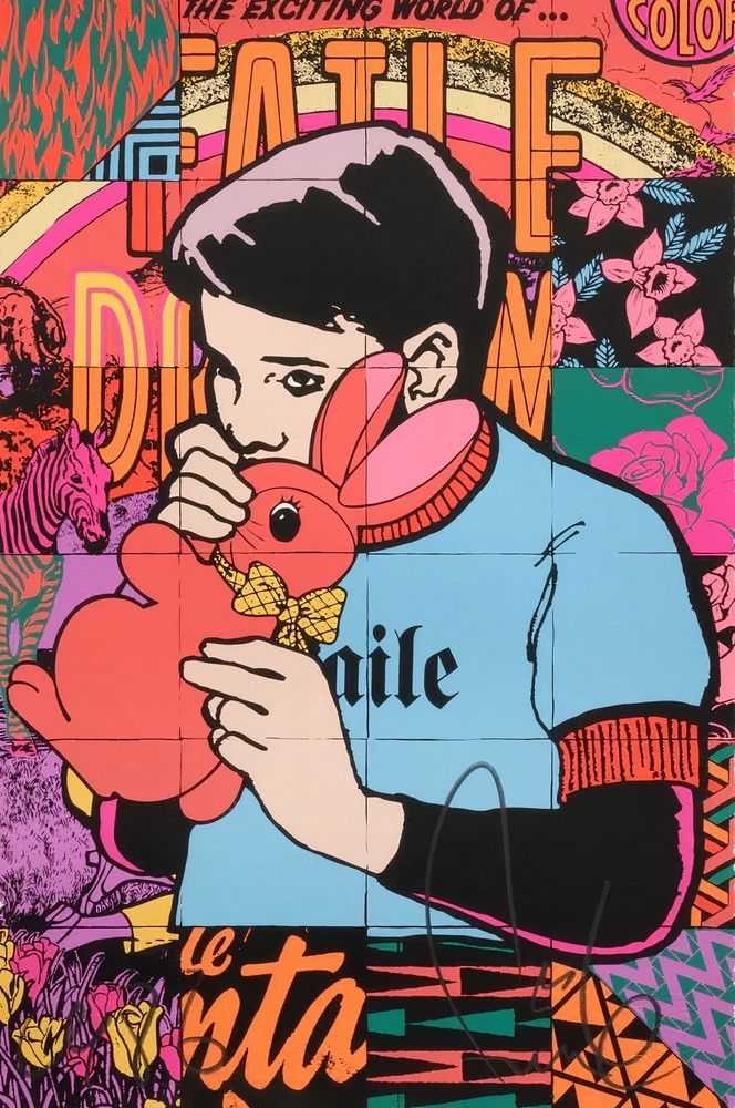 Faile, ‘Bunny Boy (Dreams)’, 04-12-2019, Print, Silkscreen Ink on Coventry Rag 325gm paper, Faile Shop, Numbered