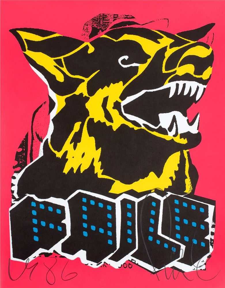 Faile, ‘Faile Dog (Black Light)’, 29-11-2018, Print, Offset lithograph, Faile Shop, 