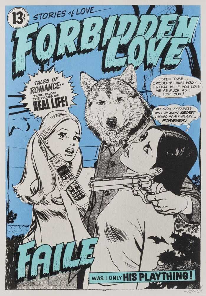 Faile, ‘Forbidden Love’, 24-02-2005, Print, Screenprint, Pictures On Walls, Numbered