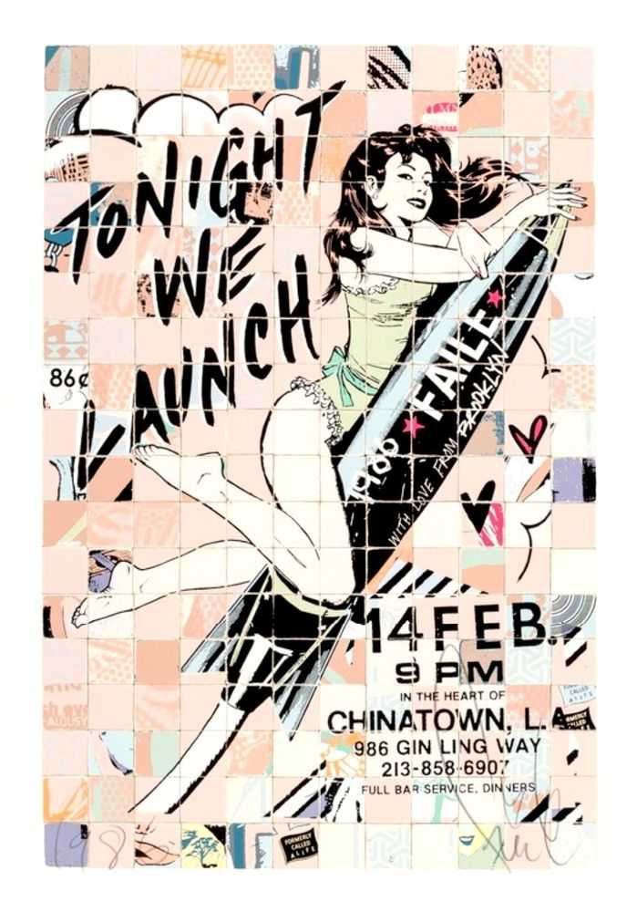 Faile, ‘Launch Tonight’, 16-11-2010, Print, 18 Color Silkscreen Ink on Paper Archival Coventry Rag 290gsm, Faile Shop, Numbered
