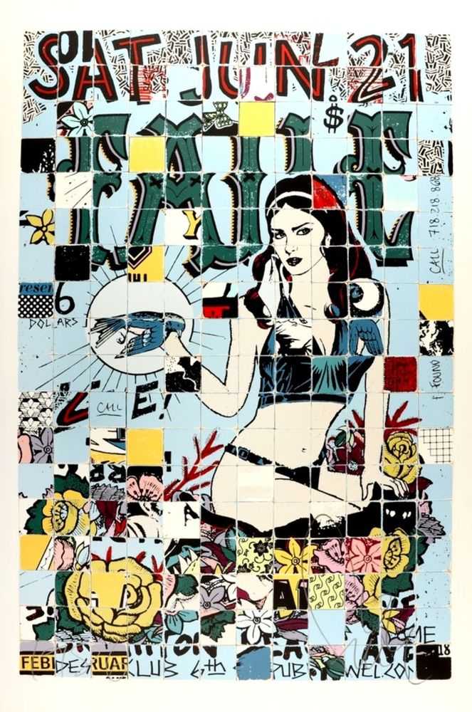Faile, ‘Live Brighton Beach’, 16-11-2010, Print, 18 Color Silkscreen Ink on Paper Archival Coventry Rag 290gsm, Faile Shop, Numbered