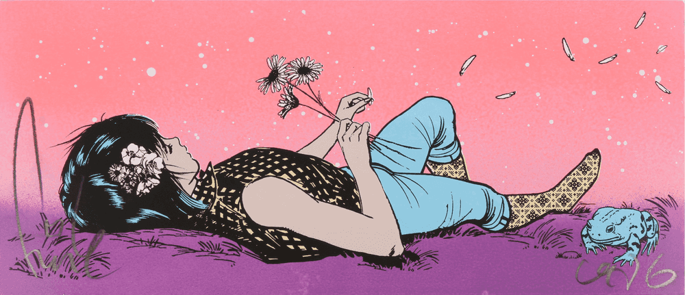 Faile, ‘Love Transmitter’, 2024, Print, Acrylic and silkscreen ink on Archival Lenox 100, null, 