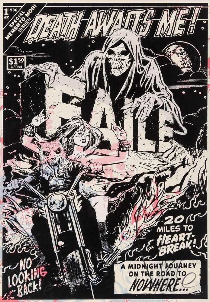 Faile, ‘Memento Mori’, 10-12-2007, Print, Screenprint, Pictures On Walls, Numbered