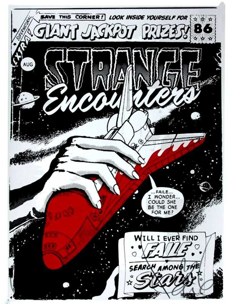 Faile, ‘Strange Encounters’, 28-06-2007, Print, Screenprint, Pictures On Walls, Numbered