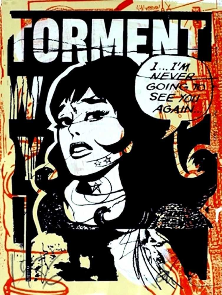 Faile, ‘Torment (Orange)’, 28-03-2007, Print, Screenprint, Faile Shop, Numbered