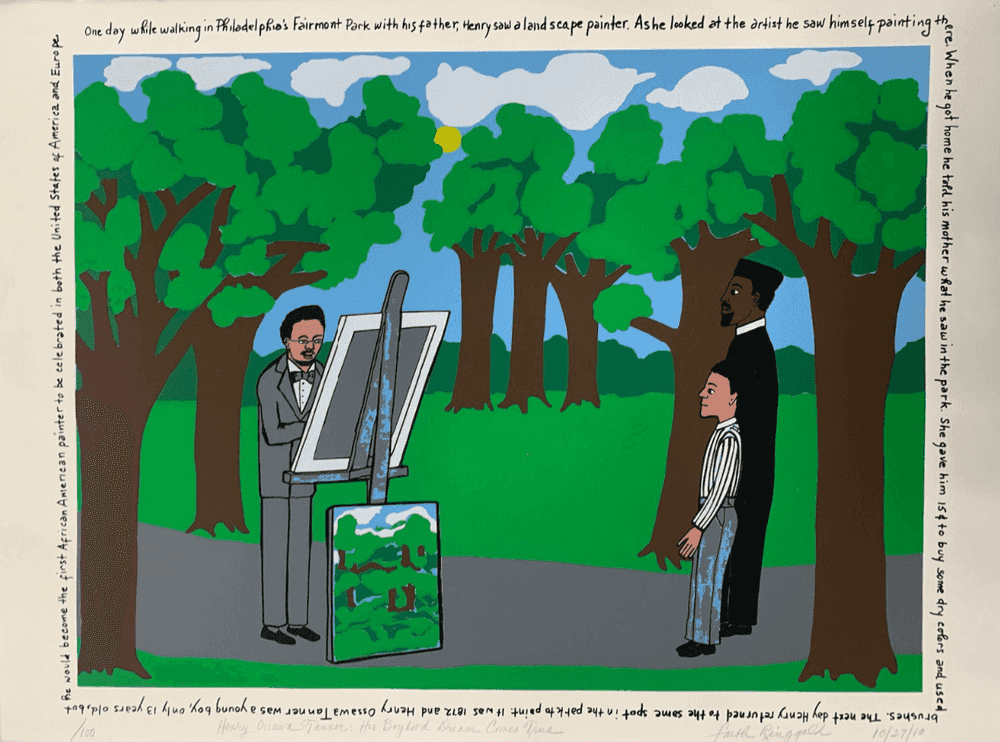 Faith Ringgold, ‘His Boyhood Dream Comes True’, 2010, Print, Serigraph, Raven Editions, Numbered, Dated
