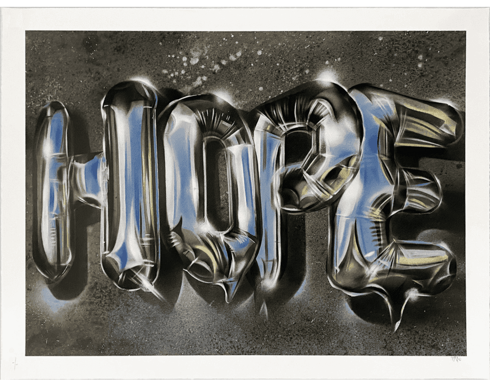 Fanakapan, ‘Hope’, 25-01-2018, Print, 21 Colour screenprint On 300gsm somerset satin Paper, Graffiti Prints, Numbered