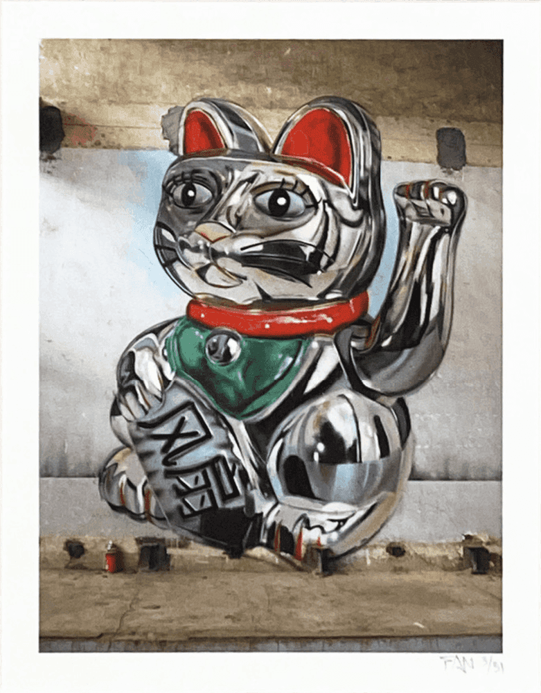 Fanakapan, ‘Lucky Cat’, 13-01-2017, Print, Pigment print on 300gsm fine art paper, Self-released, Numbered